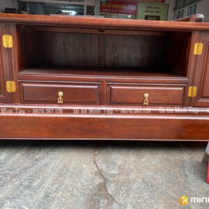 KỆ TIVI TRƠN GỖ GỤ