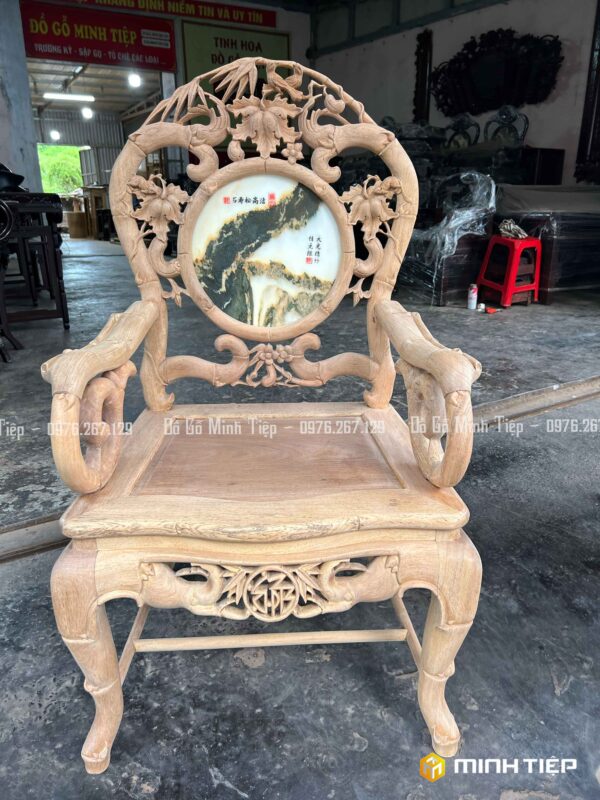 BỘ GHẾ TRÚC ĐƠN TRẦN MỘC GỖ GỤ