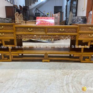 KỆ TIVI MÓC GỖ GỤ