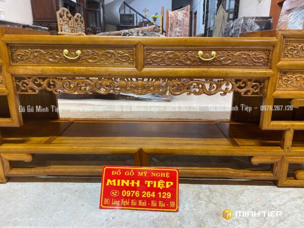 KỆ TIVI MÓC GỖ GỤ