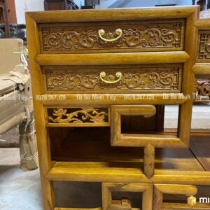 KỆ TIVI MÓC GỖ GỤ
