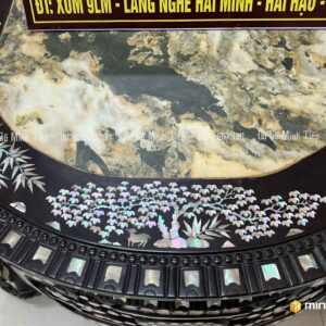 BỘ GHẾ NGŨ SƠN KHẢM ỐC GỖ GỤ