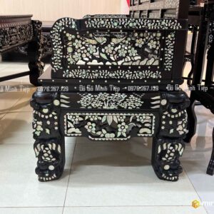 BỘ GHẾ NGŨ SƠN KHẢM ỐC GỖ GỤ