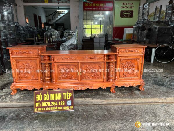 KỆ TIVI CỘT NHO GỖ HƯƠNG