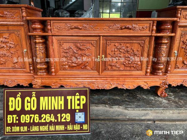 KỆ TIVI CỘT NHO GỖ HƯƠNG
