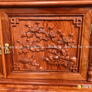 KỆ TIVI CỘT NHO GỖ HƯƠNG