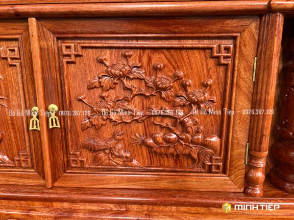 KỆ TIVI CỘT NHO GỖ HƯƠNG