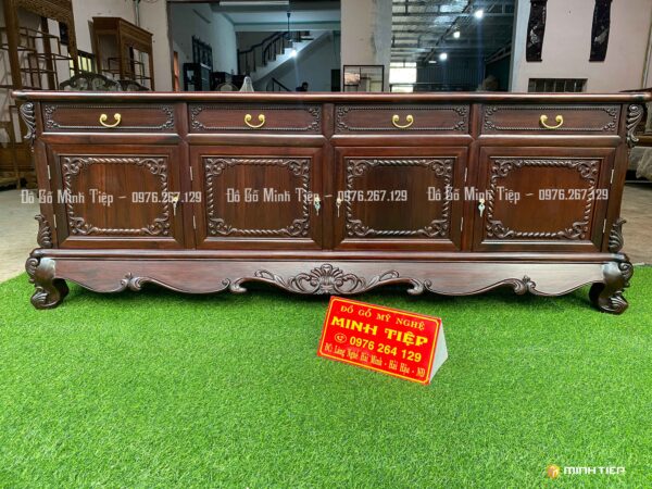 KỆ TIVI HOA LÁ TÂY