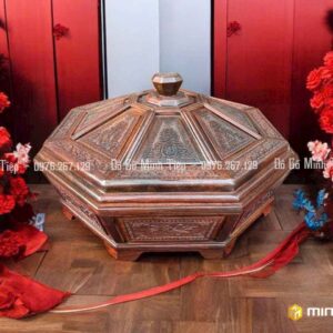 Tráp kẹo mứt gỗ trắc