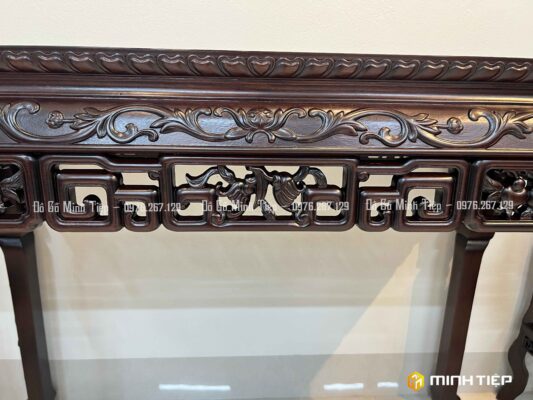 BÀN BÀY ĐỒ TRUYỆN DẮT CHÂN MÓNG GỖ GỤ