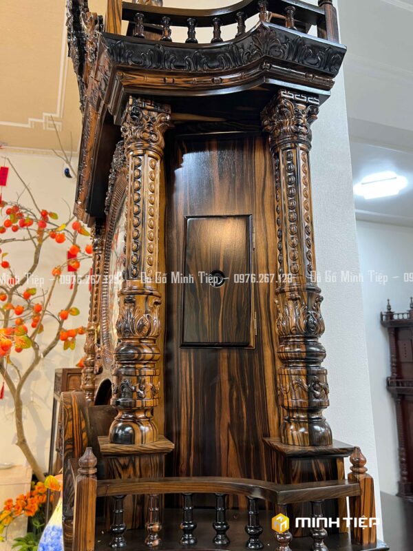ĐỒNG HỒ QUẢ TẠ GỖ MUN HOA LÀO