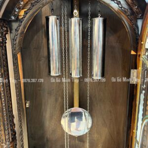 ĐỒNG HỒ QUẢ TẠ GỖ MUN HOA LÀO-(1)