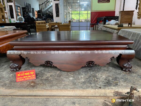 SẬP TRƠN CHÂN QUỲ GỖ GỤ