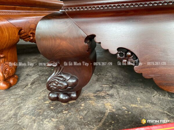 SẬP TRƠN CHÂN QUỲ GỖ GỤ