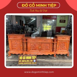 KỆ TIVI CỘT NHO GỖ HƯƠNG