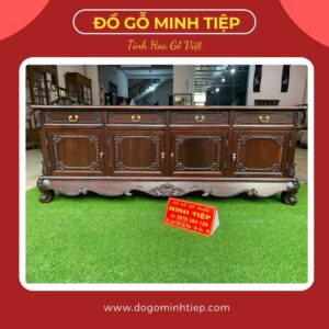 KỆ TIVI HOA LÁ TÂY