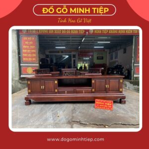 KỆ TIVI TRƠN GỖ GỤ