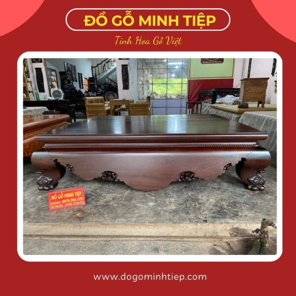 SẬP TRƠN CHÂN QUỲ GỖ GỤ