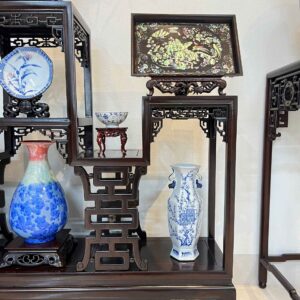 Kệ tam sơn gỗ gụ