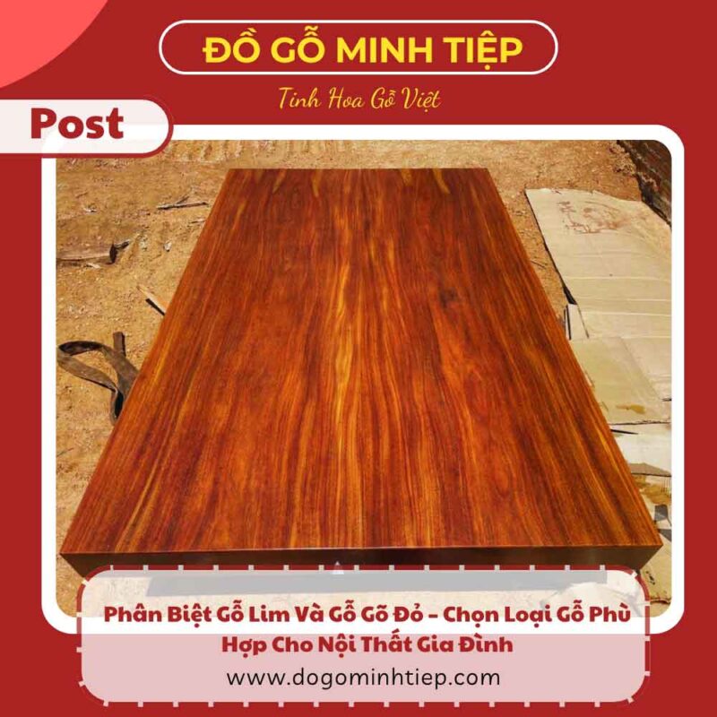 phân biệt gỗ lim và gỗ gõ