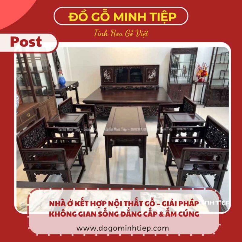 không gian sống mộc mạc