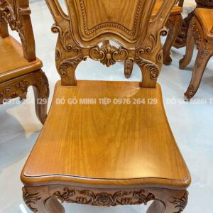 Bộ bàn ăn hoàng gia luxury 8 ghế 1 bàn tròn