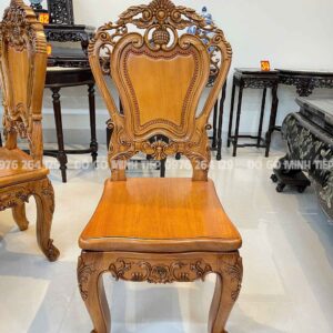 Bộ bàn ăn hoàng gia luxury 8 ghế 1 bàn tròn