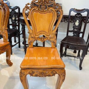 Bộ bàn ăn hoàng gia luxury 8 ghế 1 bàn tròn