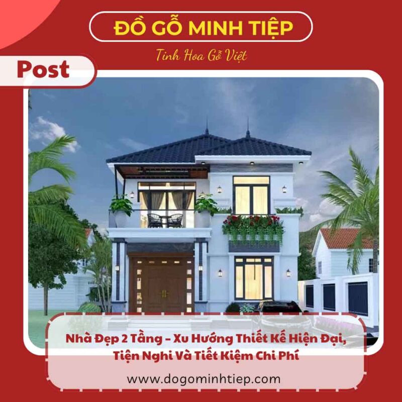 nhà đẹp 2 tầng