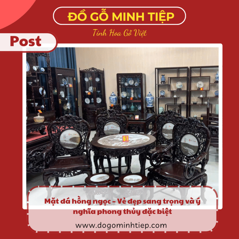 mặt đá hồng ngọc