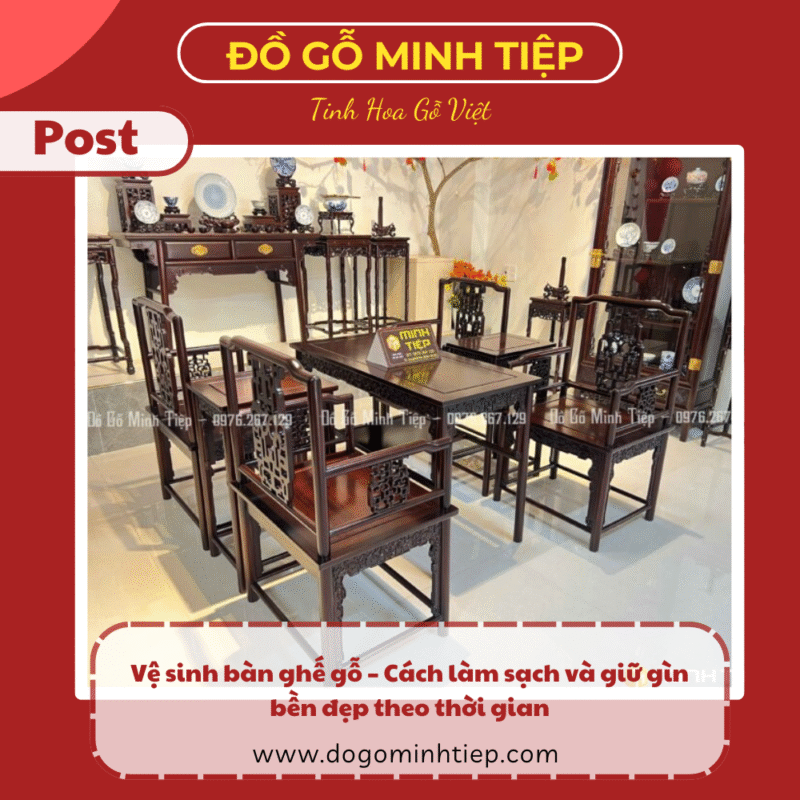 vệ sinh bàn ghế gỗ