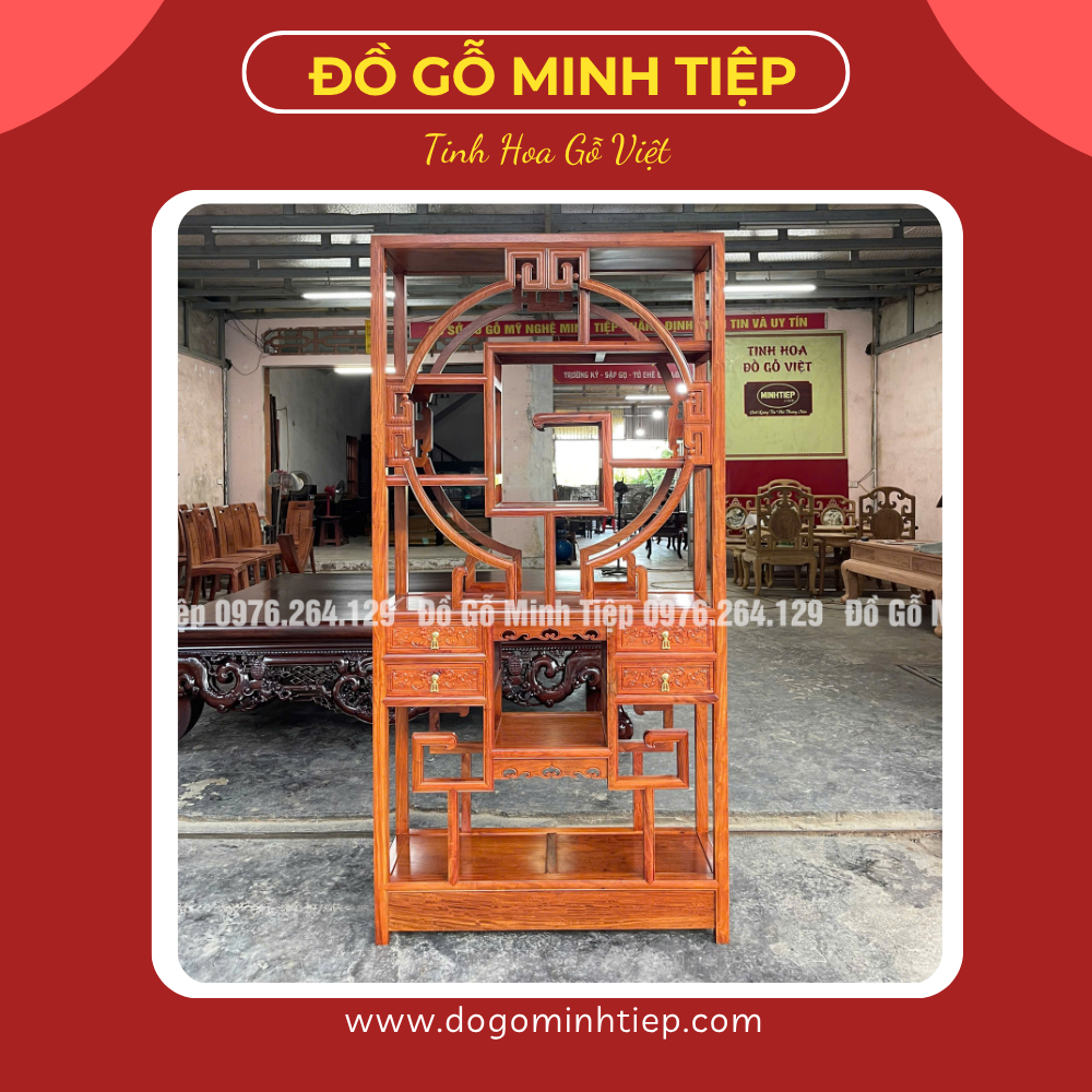 Tủ bày đồ gỗ hương ta