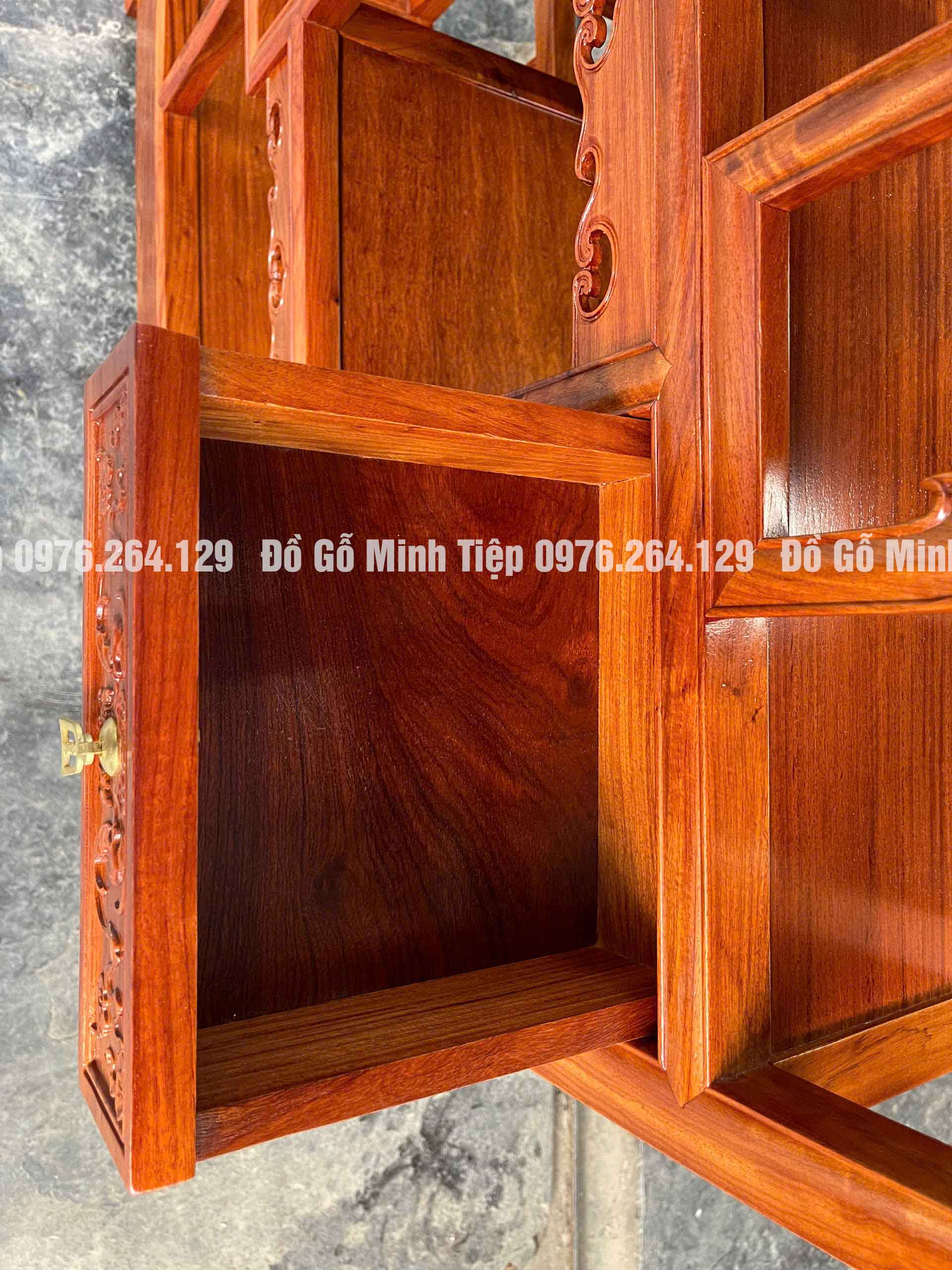 Tủ bày đồ gỗ hương ta