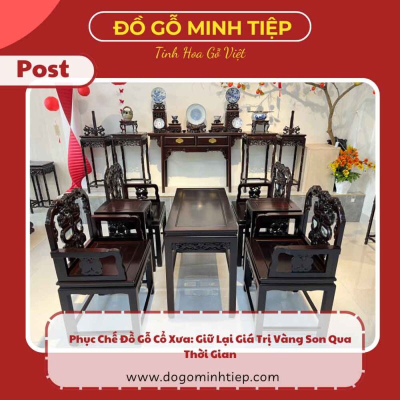 phục chế gỗ xưa