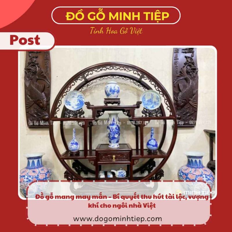 đồ gỗ mang ý nghĩa may mắn