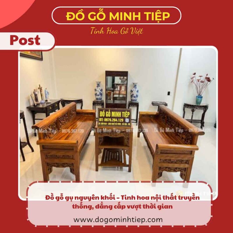 gỗ gụ nguyên khối