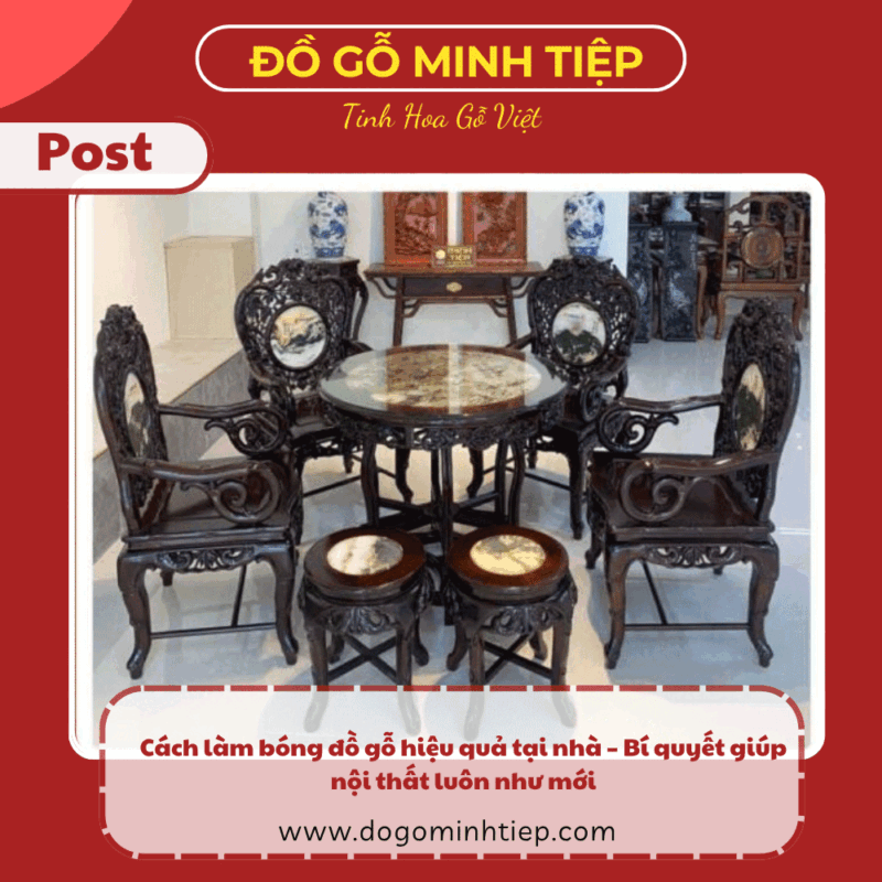 Cách làm bóng đồ gỗ hiệu quả tại nhà