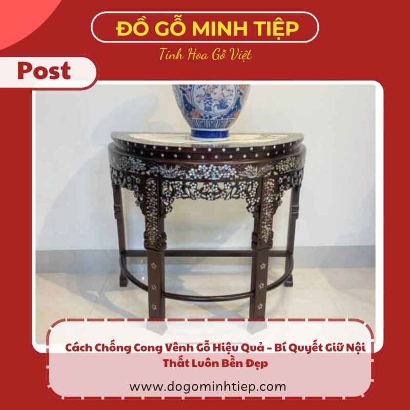 cách chống cong vênh gỗ