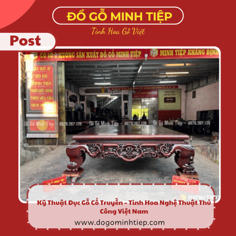 Kỹ thuật đục gỗ cổ truyền
