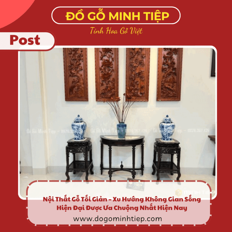 Nội thất gỗ tối giản