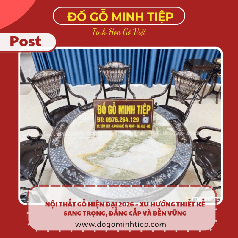 nội thất gỗ hiện đại